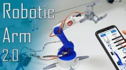 DIY Arduino Robot Arm with Smartphone Control