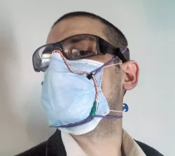 DIY Mask brace / fitter using twisted copper wire cores