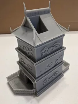 Dragon Dice Tower (resin printer split)
