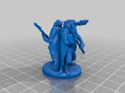 Dragonborn barbarian and human bard in one person)