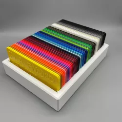 Filamentmuster inkl. Setzkasten / Filament Sample With Box