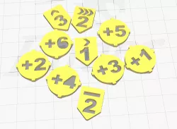 GATOR markers for Battletech