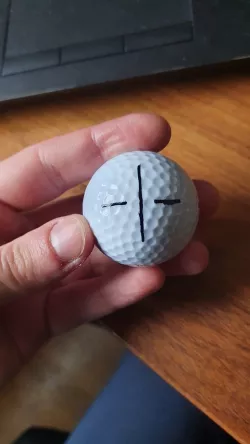 GOLF BALL MARKER SNAP ON ALIGNMENT TOOL