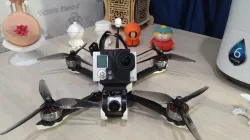 Gopro hero 3/4 fpv drone mount - easy access