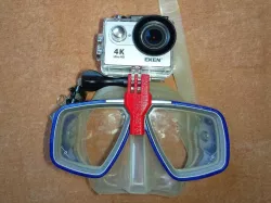 GoPro mount diving mask