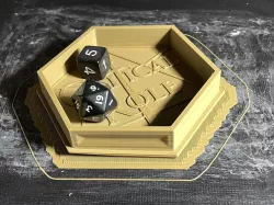 Hexagon Dice Tray (Small) for Munchkin: Critical Role