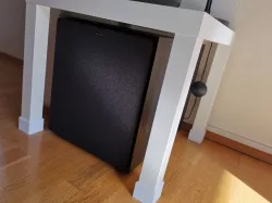 IKEA Lack table elevation for subwoofer