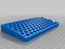 Keyboard Wrist Rest (YMDK75% split) - Hexagon Pattern