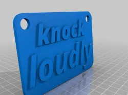 knock loudly 