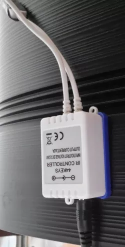 LED strip light controller mounting bracket