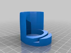 Light base for curved lithophanes (tea light size) V1