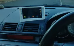 Mazda 3 BK 'satnav' and phone holder with concealed USB cable
