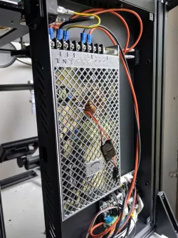 Mean Well LRS-350 PSU Cover - Fanless - Exact dimensions and connector indicators, NO LOGO