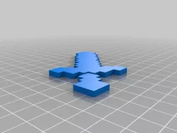 Minecraft sword fridge magnet