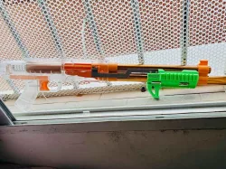 Nerf Colonel Wasp Firefly shotgun Picatinny rail Pump grip