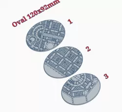 Oval Bases "Walkway" 120x92mm