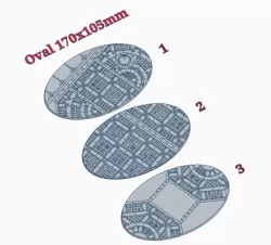 Oval Bases "Walkway" 170x105mm