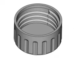 Parametric Threaded Round Cap