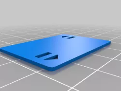 Plastic Arrow Throwing card 