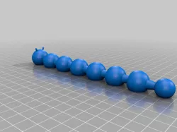 Print in Place Low Poly Snake/Caterpillar