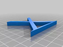 Remix of emaalbers X-style table leg for dollhouse 