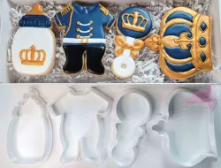 Royal Prince Baby Shower Cookie Cutter Set