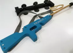 Rubber band gun : biathlon rifle 