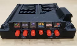 SCART switch case for Otaku Games 6-in 2-out board
