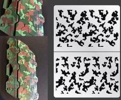 STENCIL - TRADITIONAL CAMO