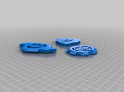 Three right spin beyblade spiral, mario, Hippocrest