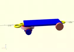 Toys for boys - train carriage rotating