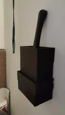 Wall Mounted Cat Litter Scoop Holder With Removable Tray