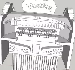 Wurlitzer Organ Console