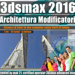 008 3ds max 2016 Architettura e Modificatori vol 8 cd front 3D model