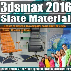 011 3ds max 2016 Slate Material v 11 cd front 3D model