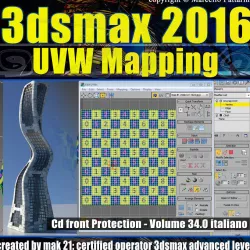 034 3ds max 2016 UVW Mapping v 34 cd front 3D model