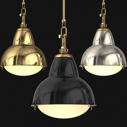 1950s Paris Street Lamp Pendant 3D model