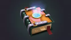 3D Magic Book Low-poly  3D model