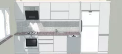 3D modeling kitchen  3D model