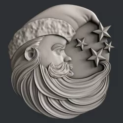 3d STL models for CNC router moon 3D model