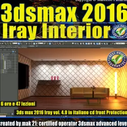 3ds max 2016 Iray Interior Volume 4 Cd Front 3D model