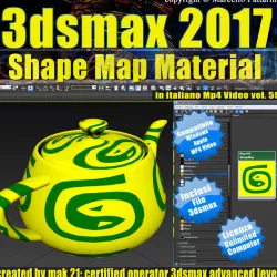 3ds max 2017 Shape Map vol 59 MP4 3D model