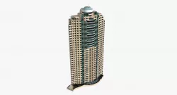 Admiralty Towers II Low-poly  3D model
