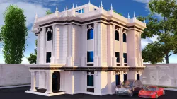 Ancient Mansion Villa Classic 3 Low-poly  3D model