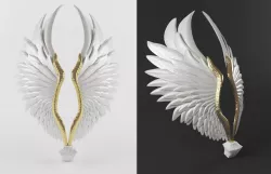 Angel wing 3D model