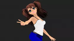 Anime Girl  3D model