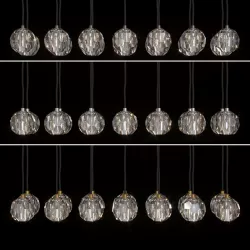 BOULE DE CRISTAL LINEAR CLUSTER CHANDELIER 48 3D model