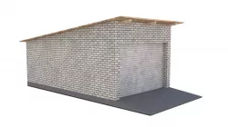Brick garage 3D model