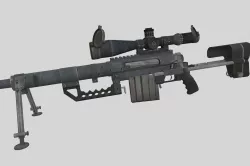 Cheytac M200 Low-poly  3D model