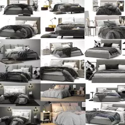 Colection Bed - 10 models 3D model